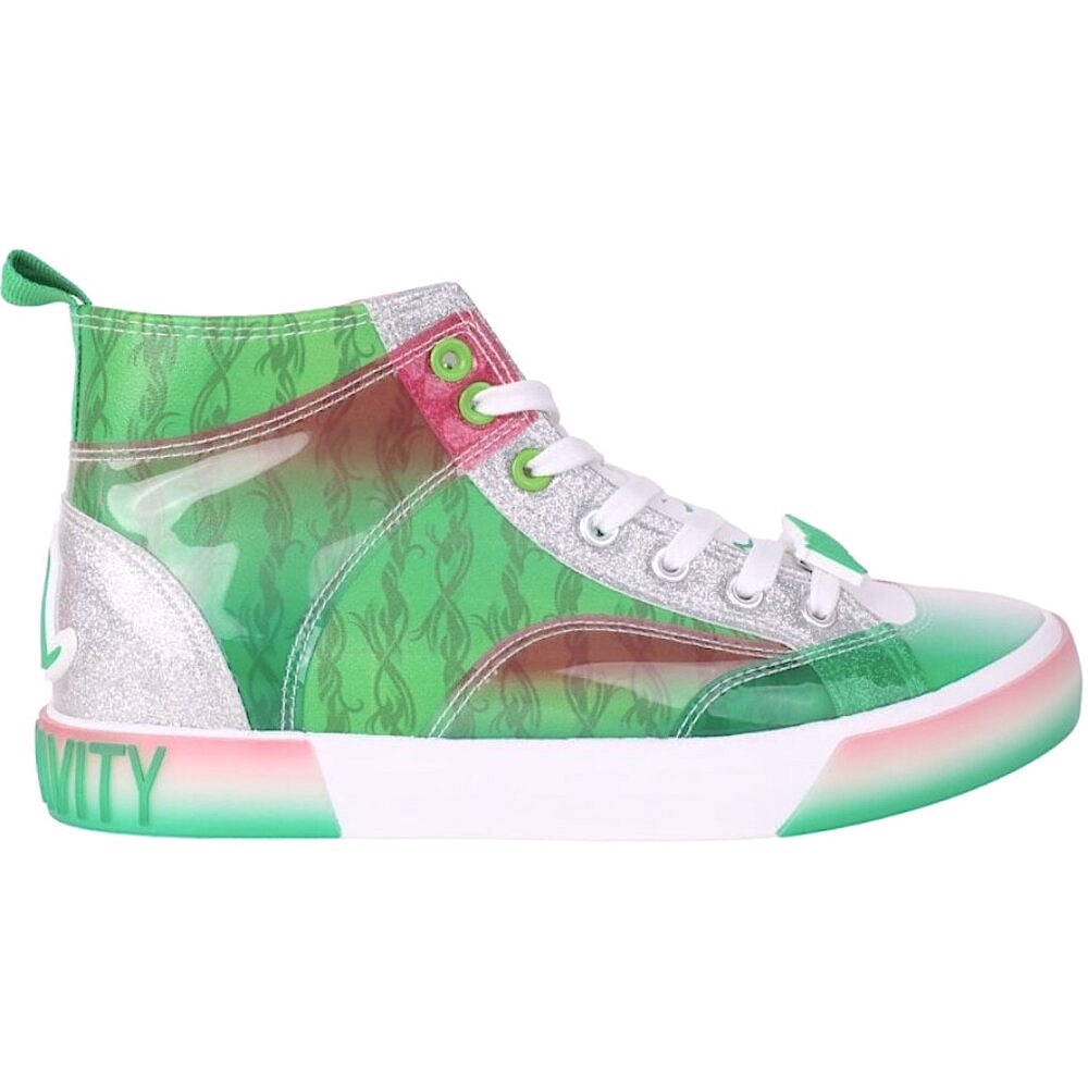 WICKED GLINDA ELPHABA Women's High Top Sneaker Shoes SIZE 8 Pink & Green NEW - Picture 14 of 16